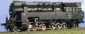 Class 297.401 Adhesion/Rack Loco, Black/Red Livery, Giesl Smoke Stack